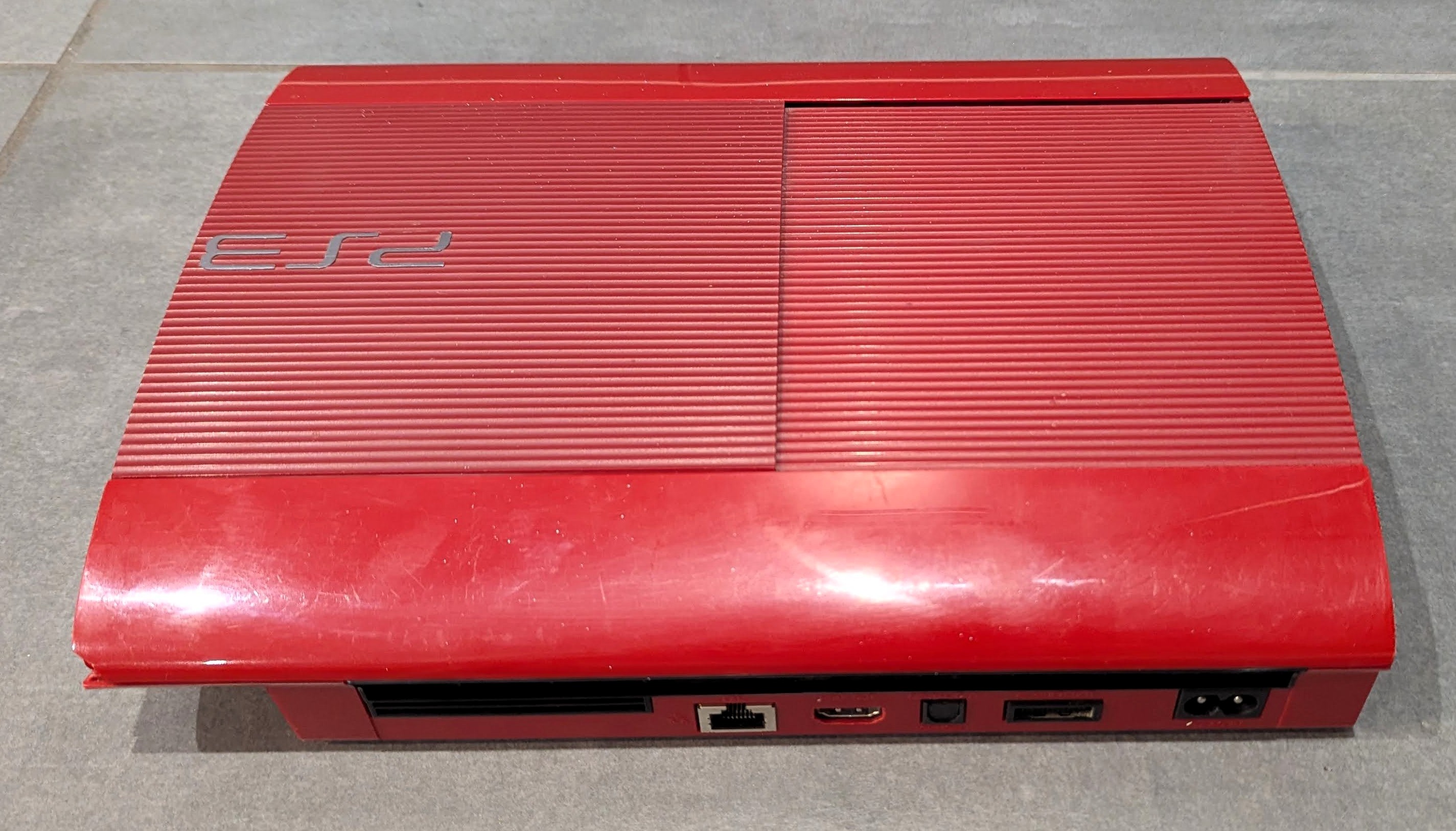 Console Sony Playstation 3 PS3 Ultra Slim Rouge CECH-4004C 500 GO
