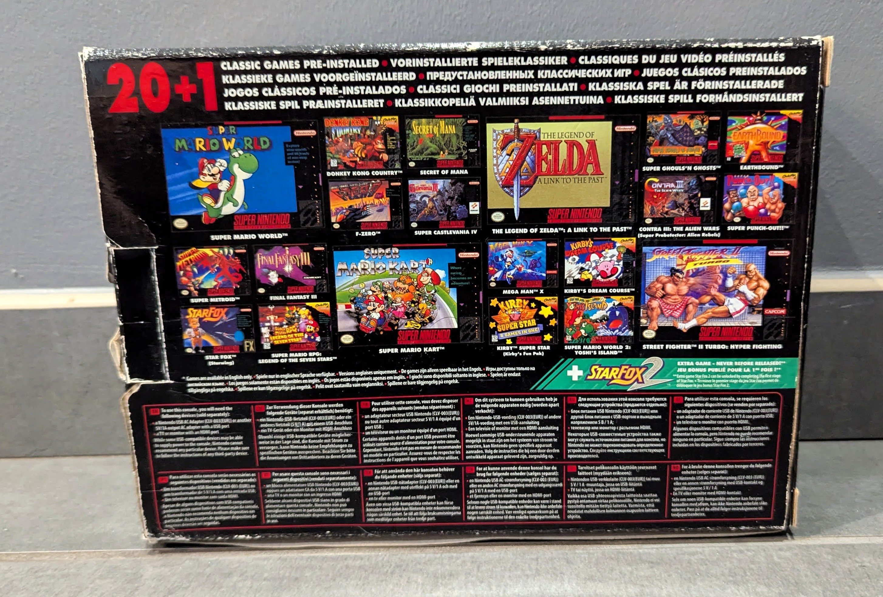 Console Nintendo Super NES Mini Classic Edition