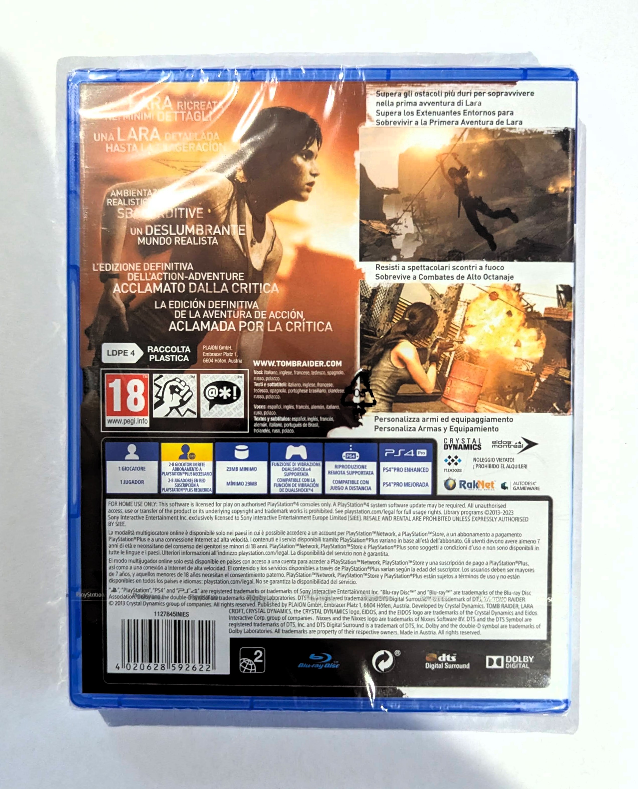 Tomb Raider : Definitive Edition PS4