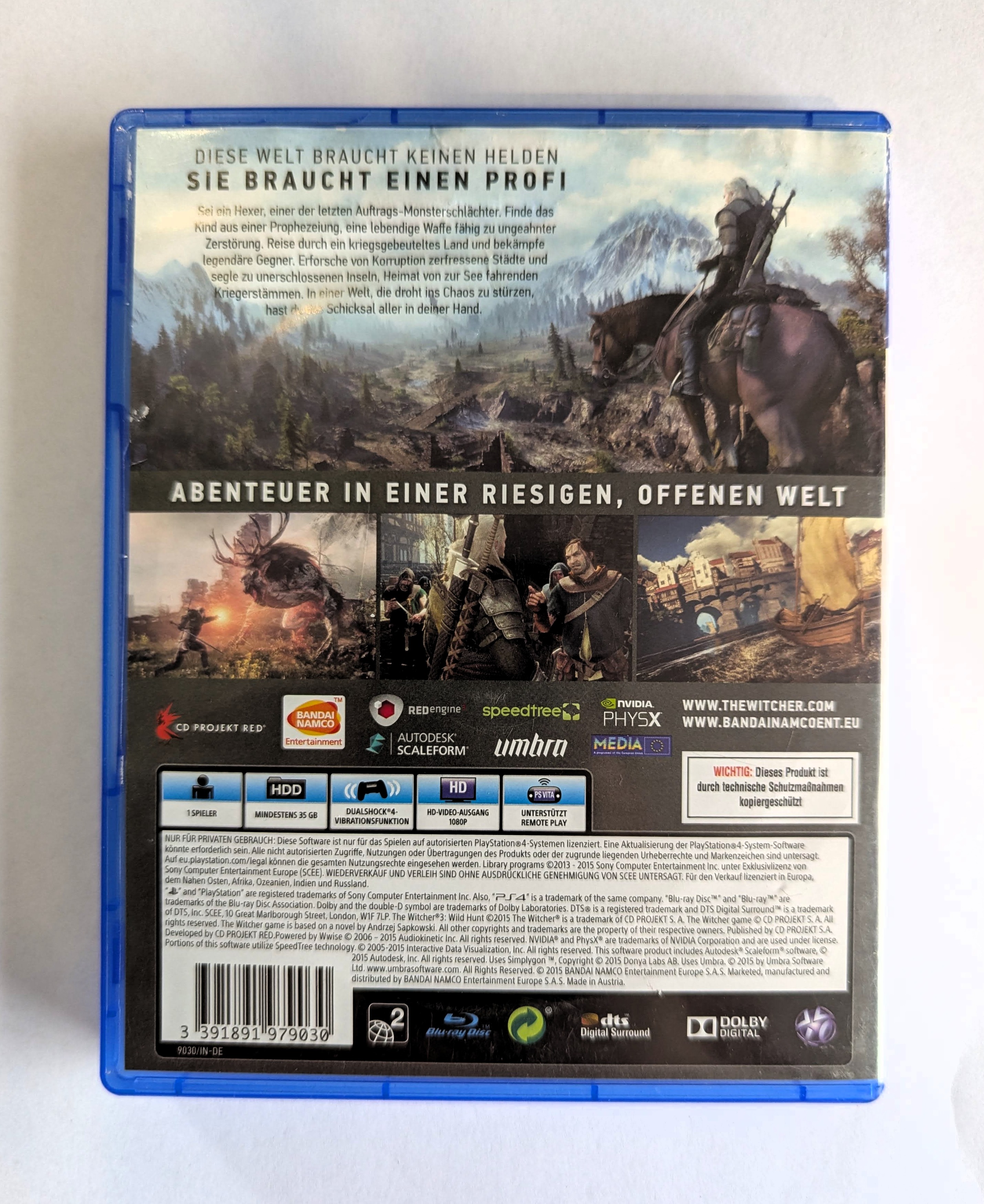 The Witcher 3 : Wild Hunt PS4