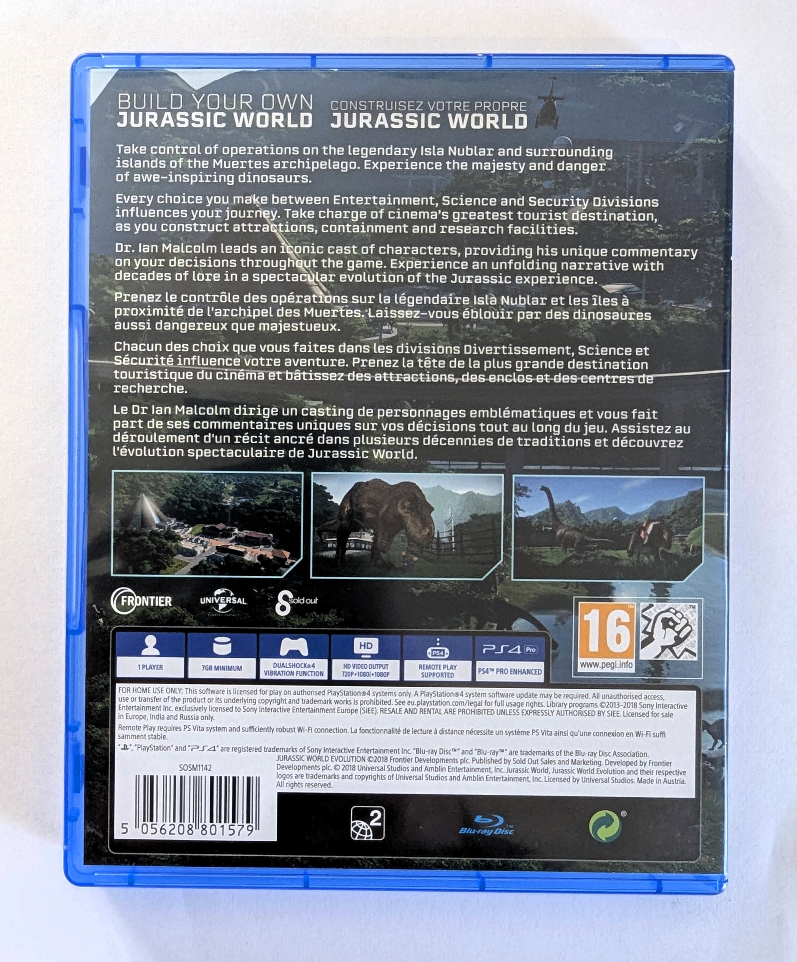 Jurassic World : Evolution PS4 
