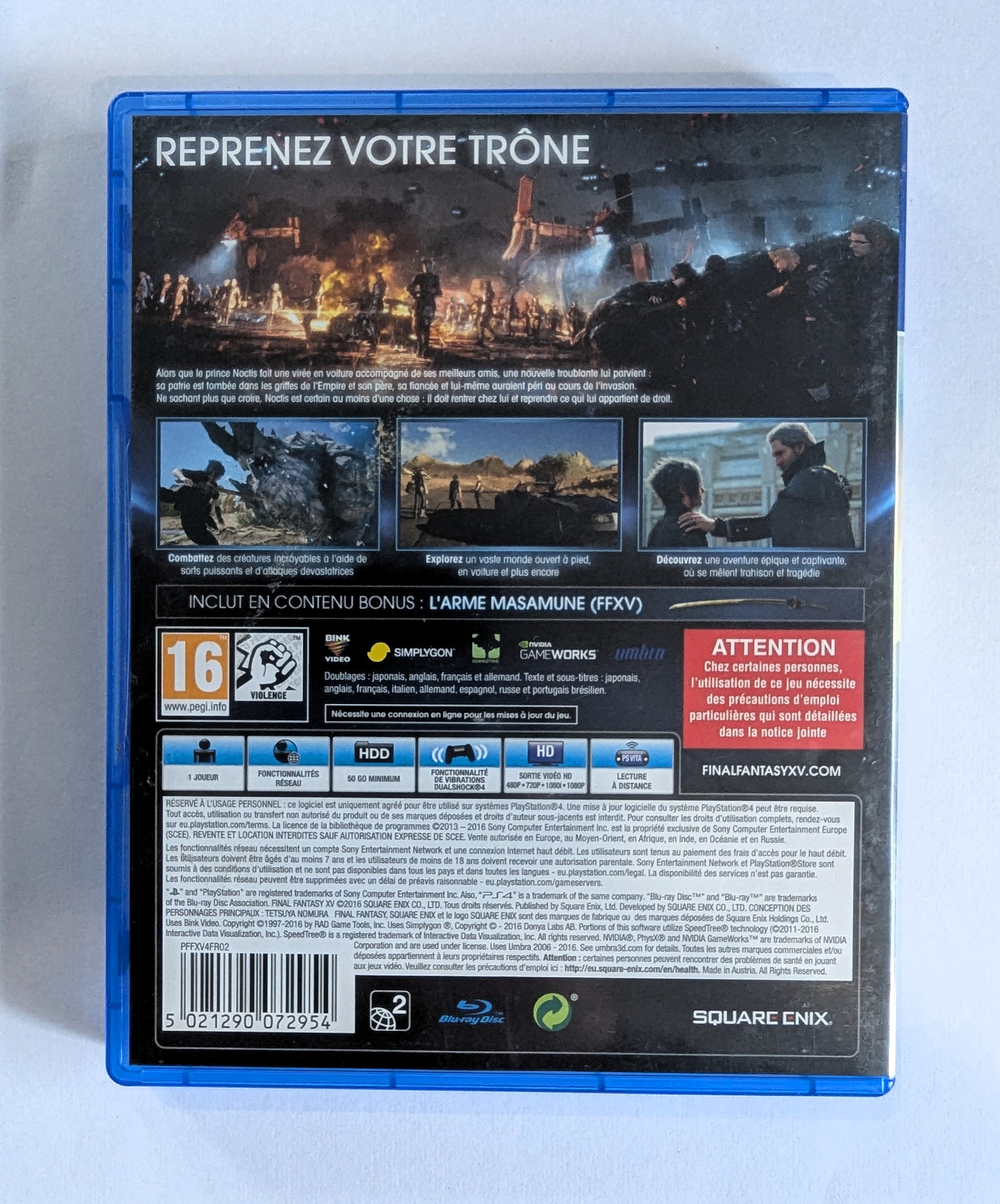 Final Fantasy XV Day One Edition PS4