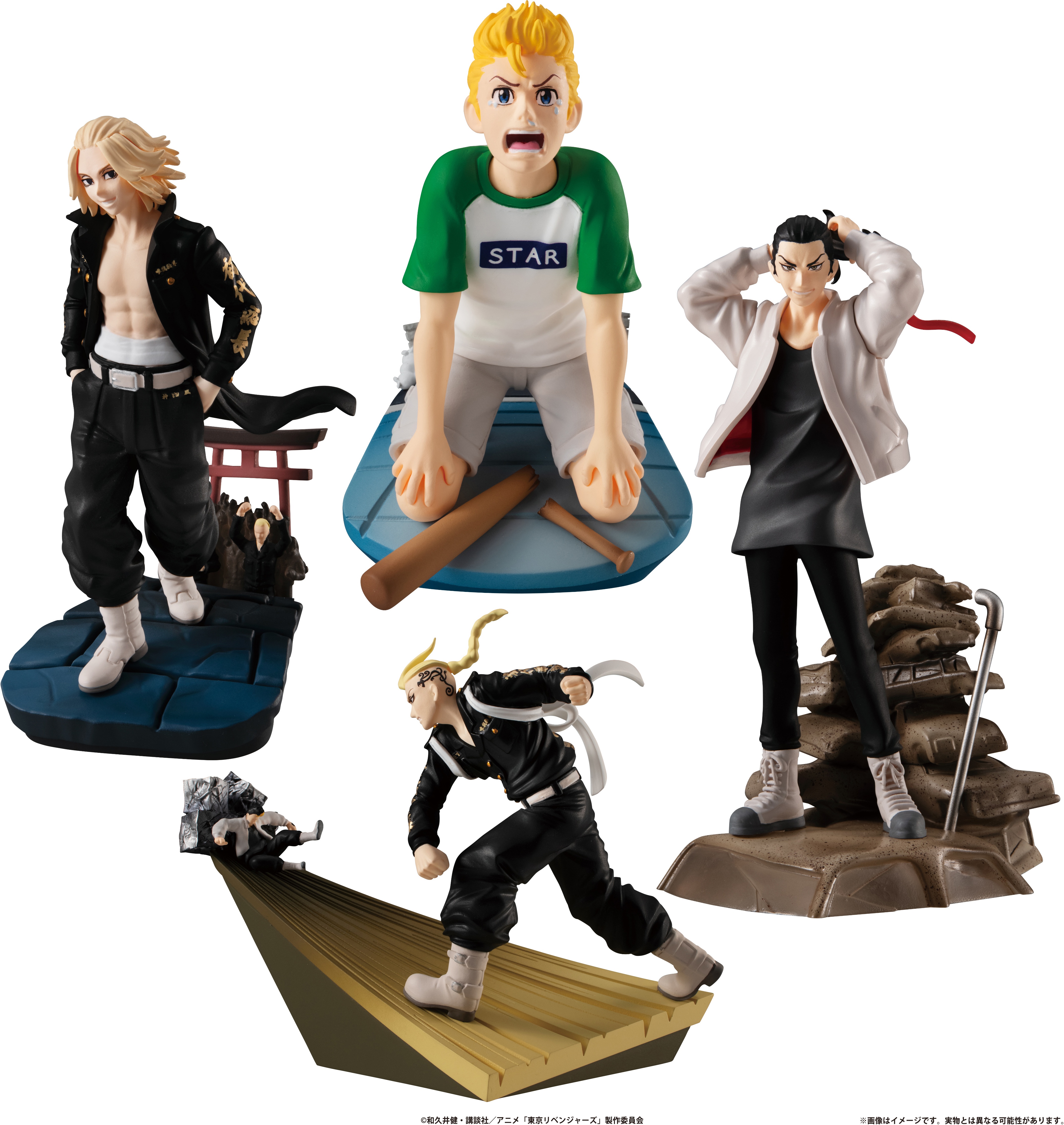 Puchirama Series Tokyo Revengers TOMAN HEROIC SCENES 4 Pack BOX