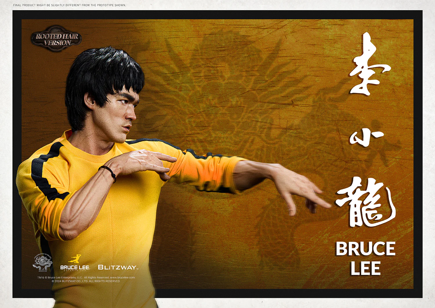 Bruce Lee 50th Anniversary Rooted Hair Ver. 1/4
