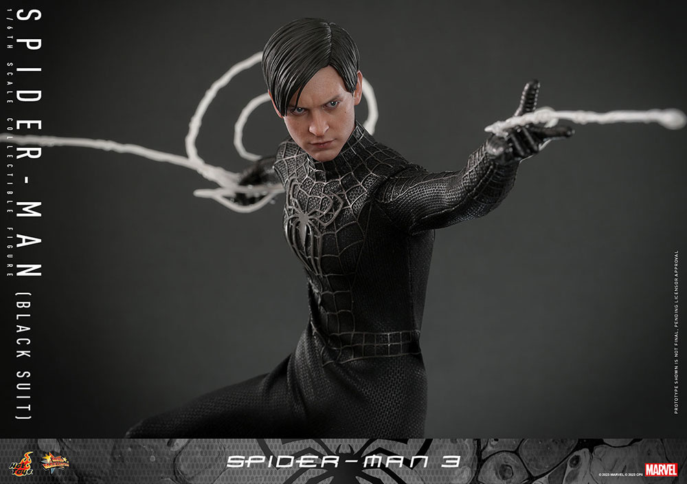 Spider-Man (Black Suit) - Movie Masterpiece Spider-Man 3 1/6 Scale Figure