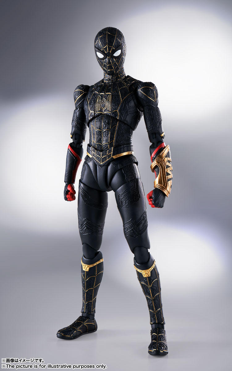Spider-Man: No Way Home S.H.Figuarts Spider-Man (Black & Gold Suit) Action Figure