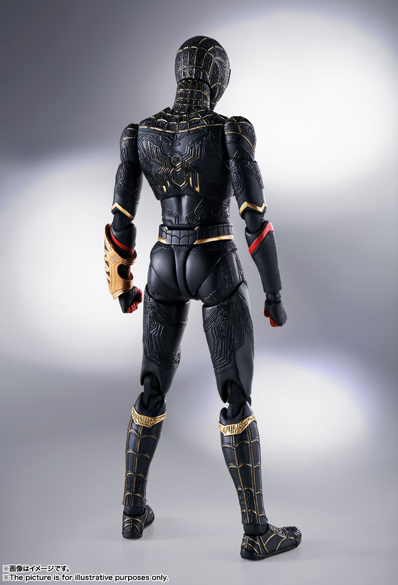 Spider-Man: No Way Home S.H.Figuarts Spider-Man (Black & Gold Suit) Action Figure