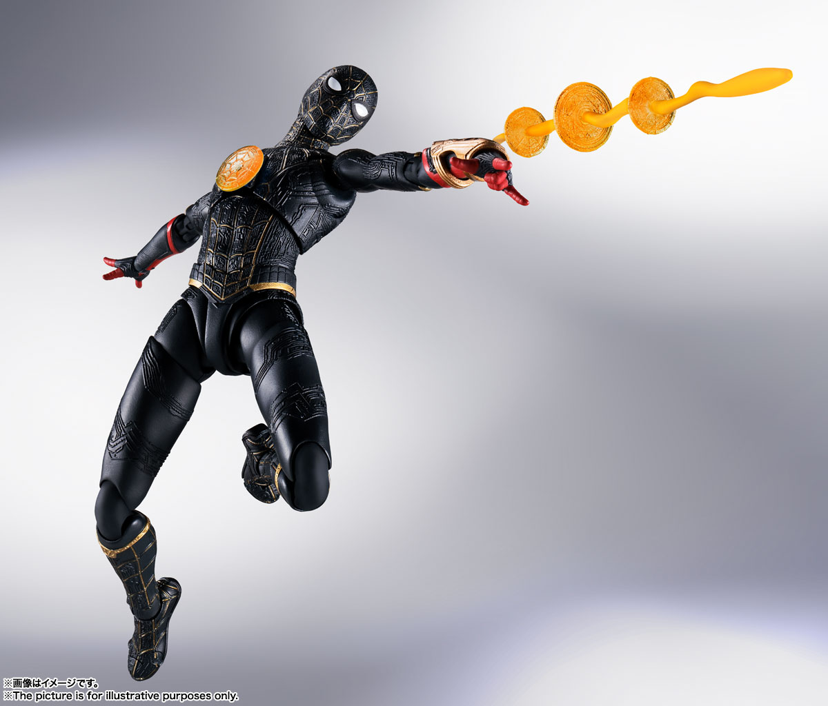 Spider-Man: No Way Home S.H.Figuarts Spider-Man (Black & Gold Suit) Action Figure