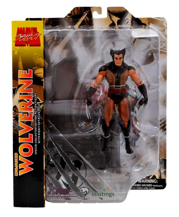 Wolverine X-Men Marvel Select (Brown Costume Unmasked)