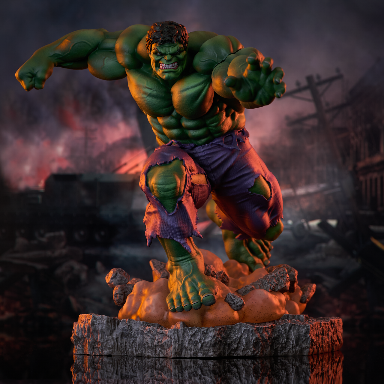 Marvel Gallery Comic (Classic) Hulk Figure Diorama