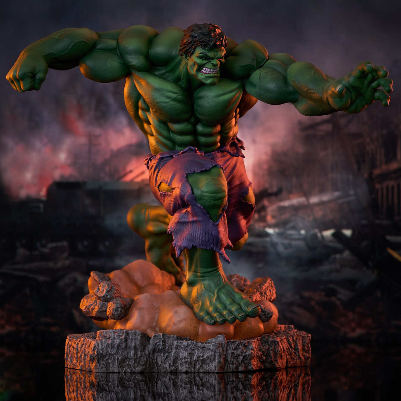 Marvel Gallery Comic (Classic) Hulk Figure Diorama
