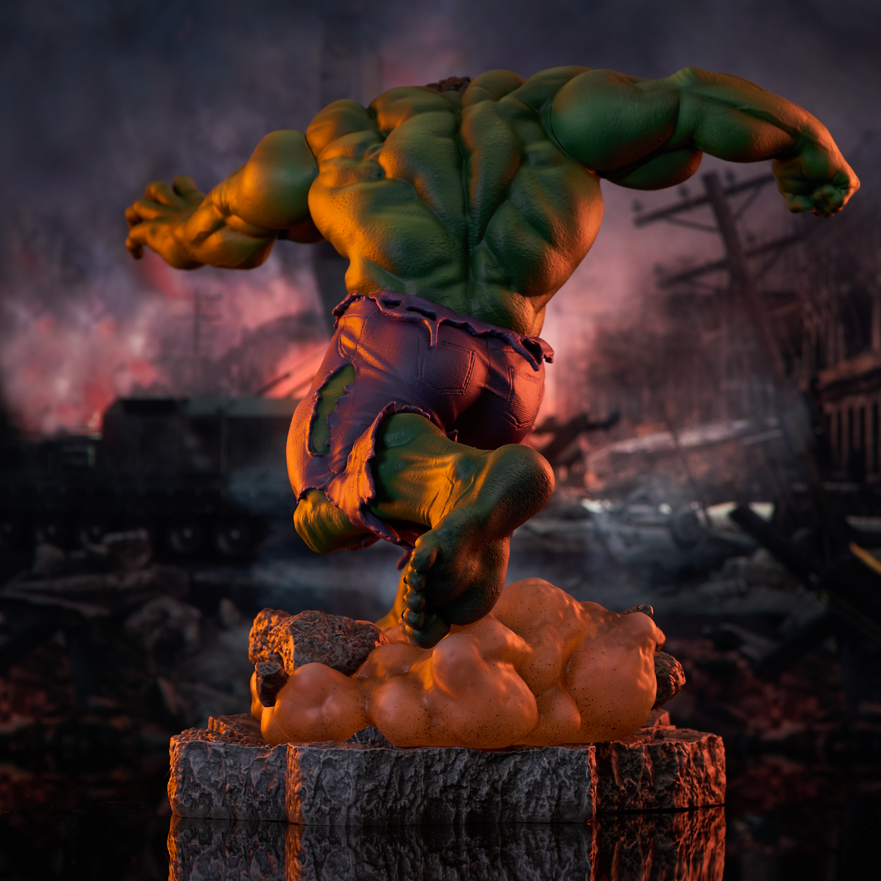 Marvel Gallery Comic (Classic) Hulk Figure Diorama