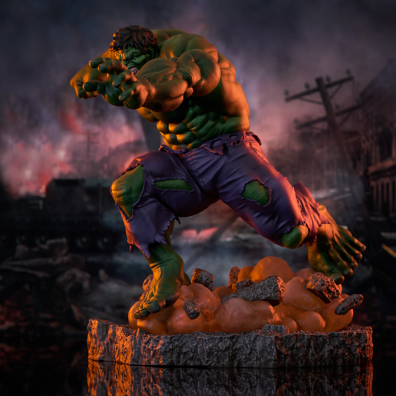 Marvel Gallery Comic (Classic) Hulk Figure Diorama