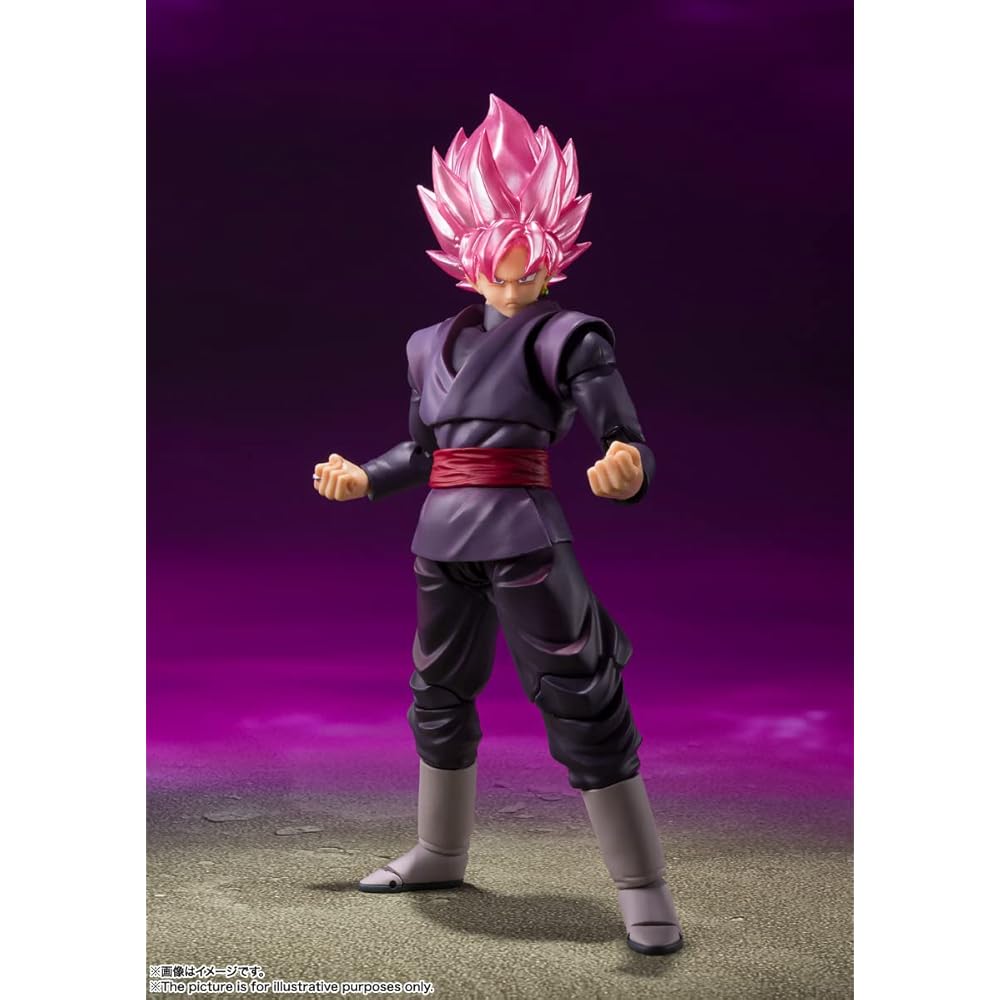 Dragon Ball Super S.H Figuarts Goku Black Super Saiyan Rose Action Figure (Reissue)