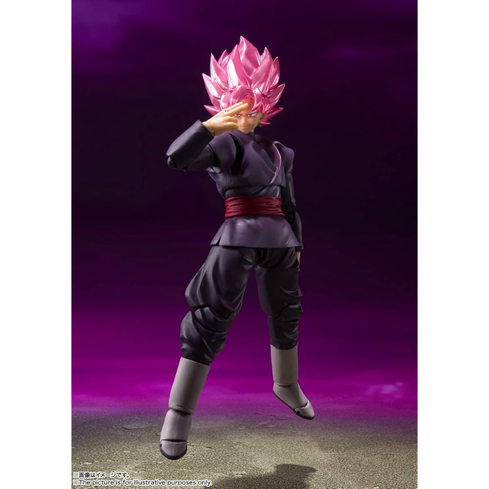 Dragon Ball Super S.H Figuarts Goku Black Super Saiyan Rose Action Figure (Reissue)
