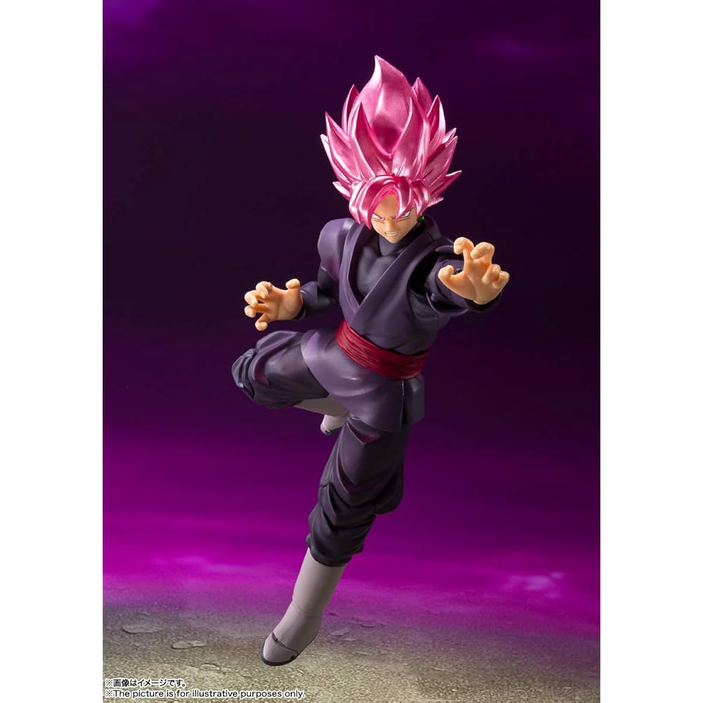 Dragon Ball Super S.H Figuarts Goku Black Super Saiyan Rose Action Figure (Reissue)