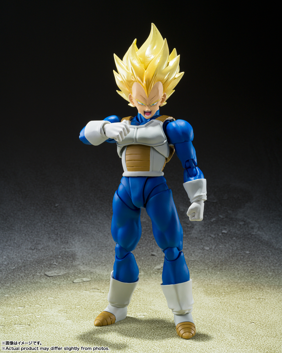 Dragon Ball Z S.H.Figuarts Super Saiyan Vegeta (Awakening Super Saiyan Blood) Action Figure : Re-Run