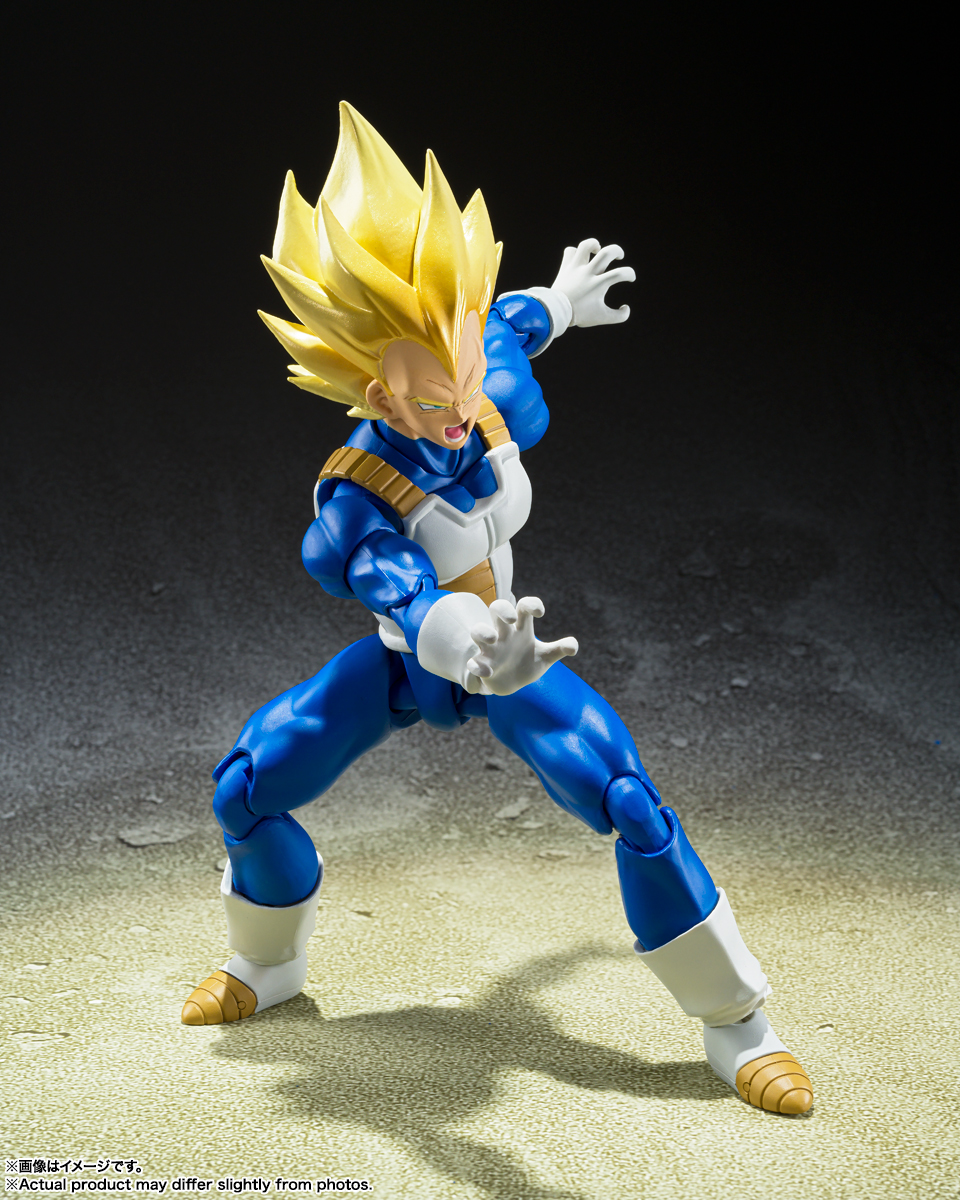 Dragon Ball Z S.H.Figuarts Super Saiyan Vegeta (Awakening Super Saiyan Blood) Action Figure : Re-Run