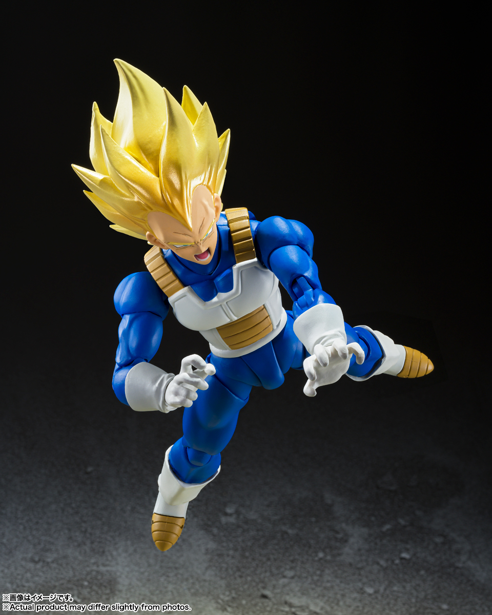 Dragon Ball Z S.H.Figuarts Super Saiyan Vegeta (Awakening Super Saiyan Blood) Action Figure : Re-Run