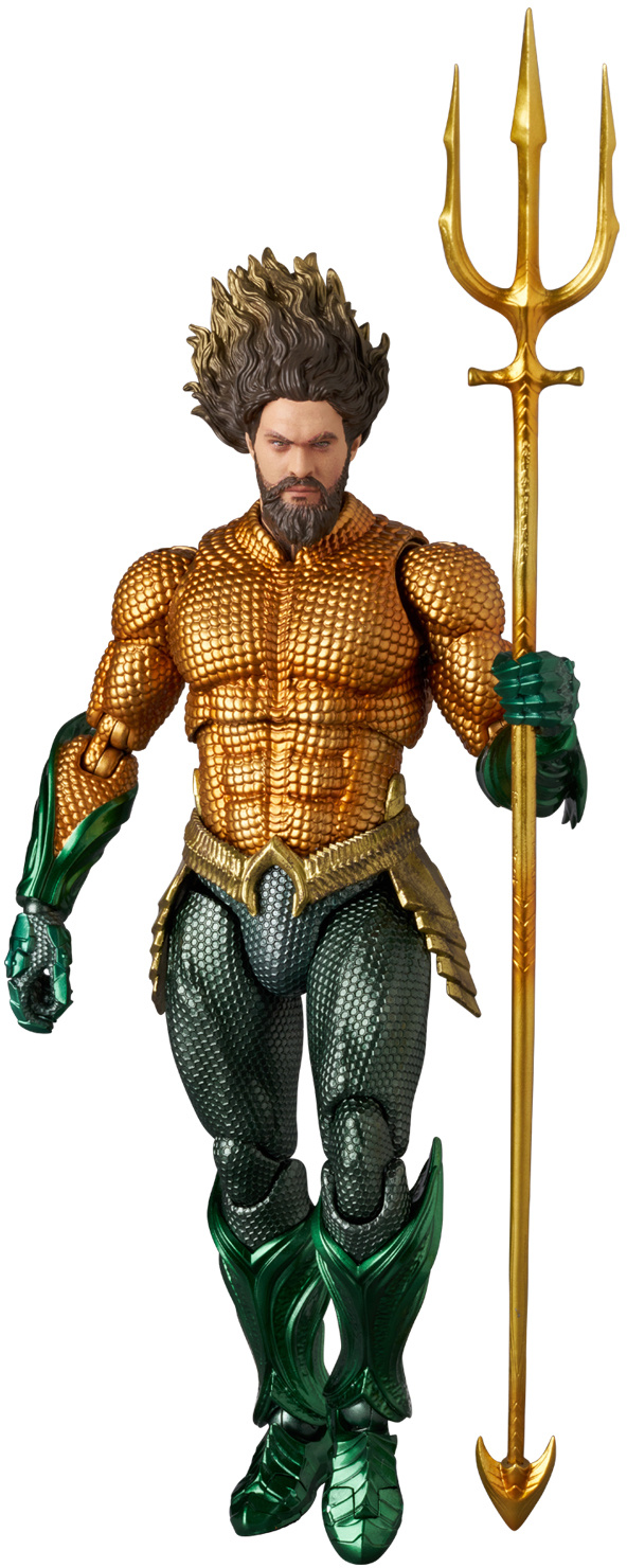 Aquaman and the Lost Kingdom MAFEX No.267 Aquaman (Green and Gold Suit Ver.) Action Figure
