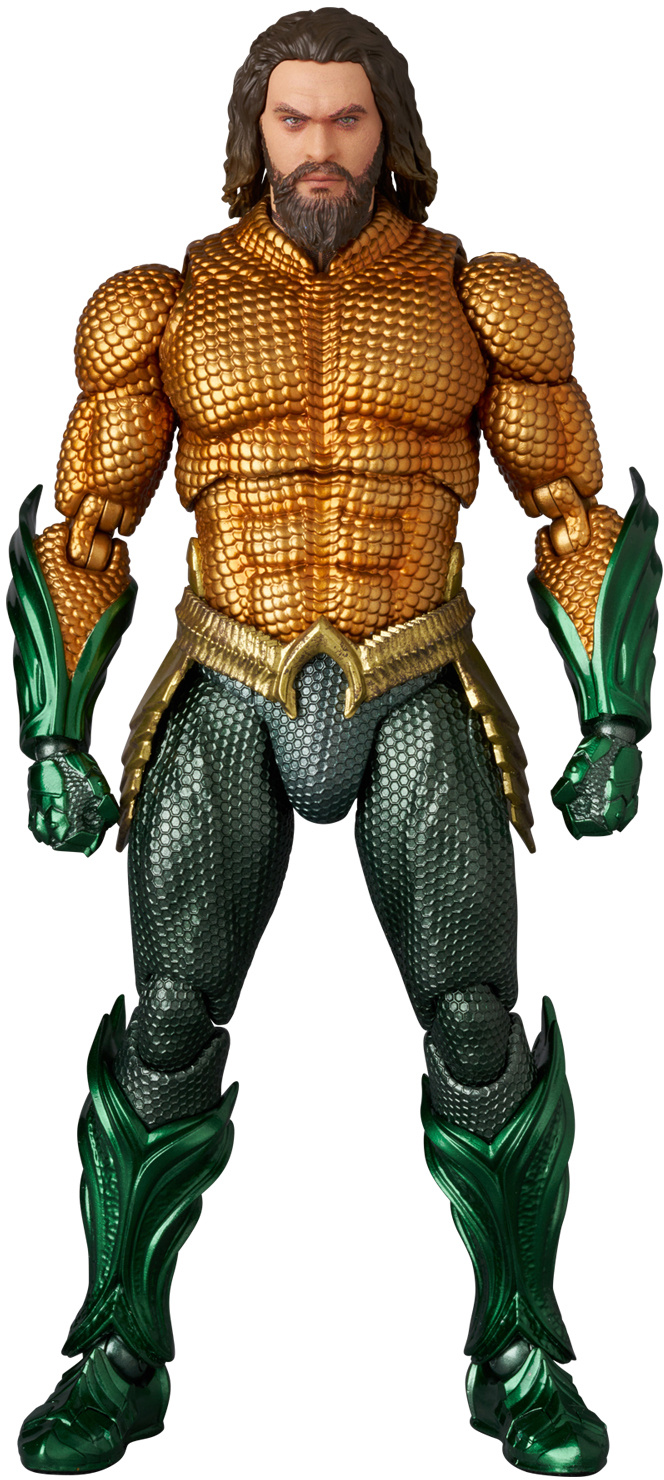 Aquaman and the Lost Kingdom MAFEX No.267 Aquaman (Green and Gold Suit Ver.) Action Figure