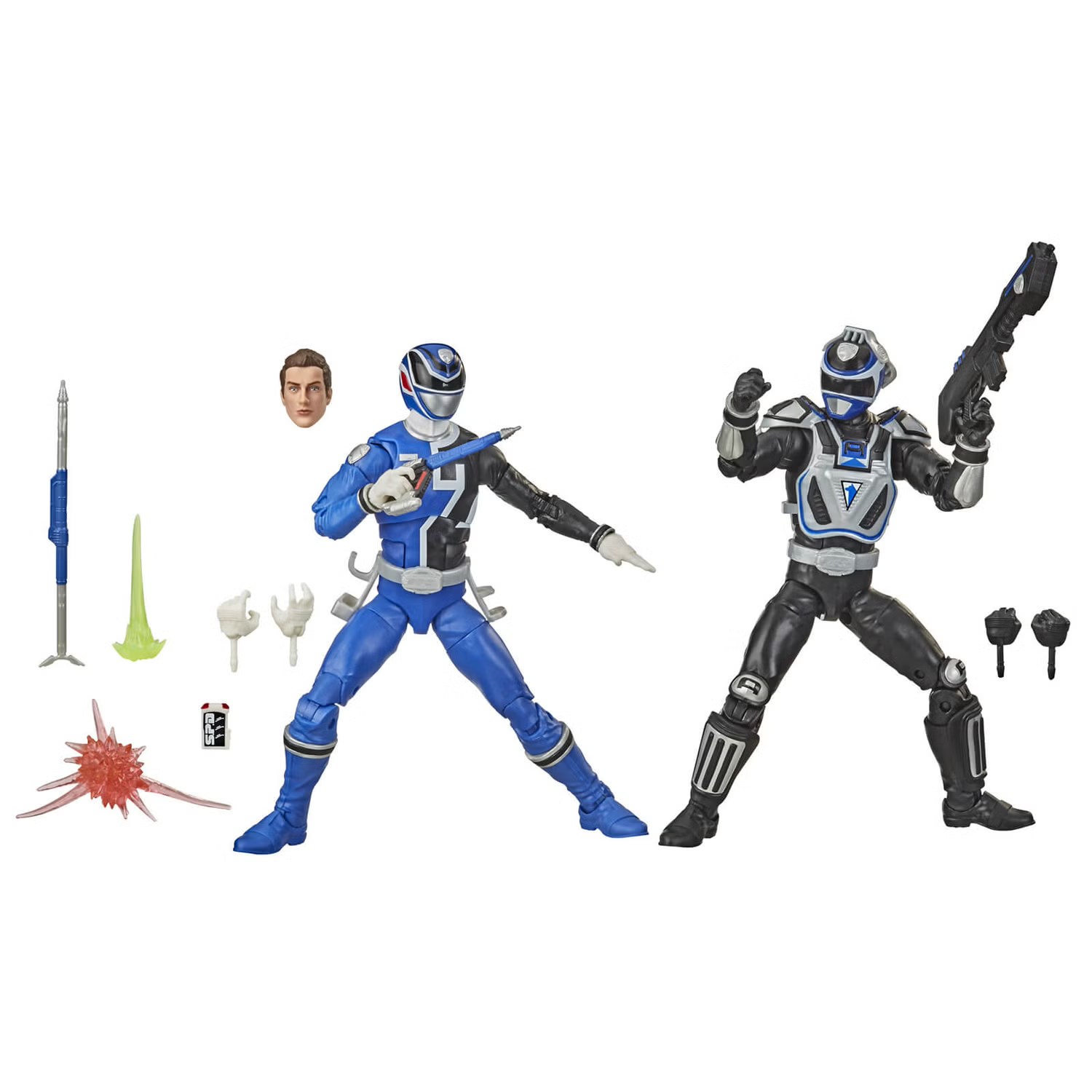 Power Rangers Lightning Collection S.P.D. Squad B Blue Ranger Versus Squad A Blue Ranger 2-Pack Action Figures