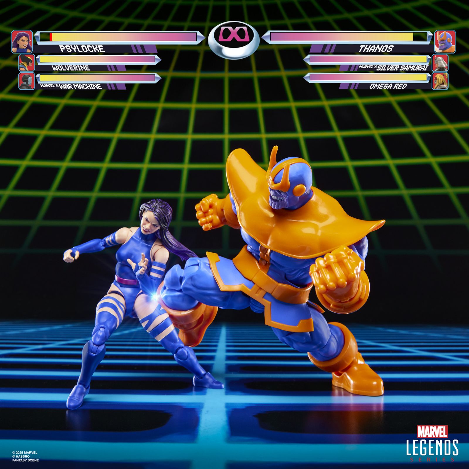 Psylocke Vs Thanos Gamerverse Marvel Legends Series Two-Pack Figure 