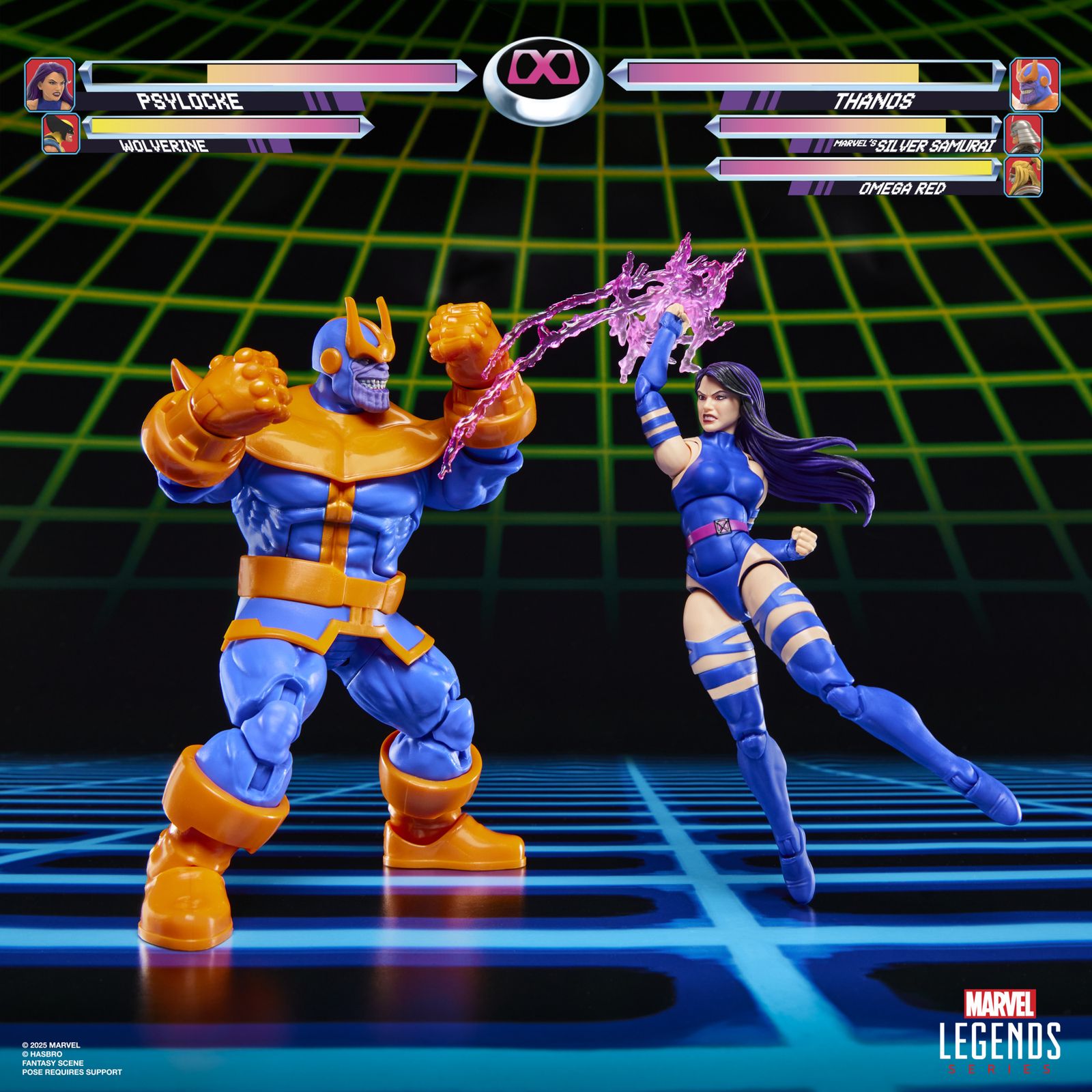 Psylocke Vs Thanos Gamerverse Marvel Legends Series Two-Pack Figure 
