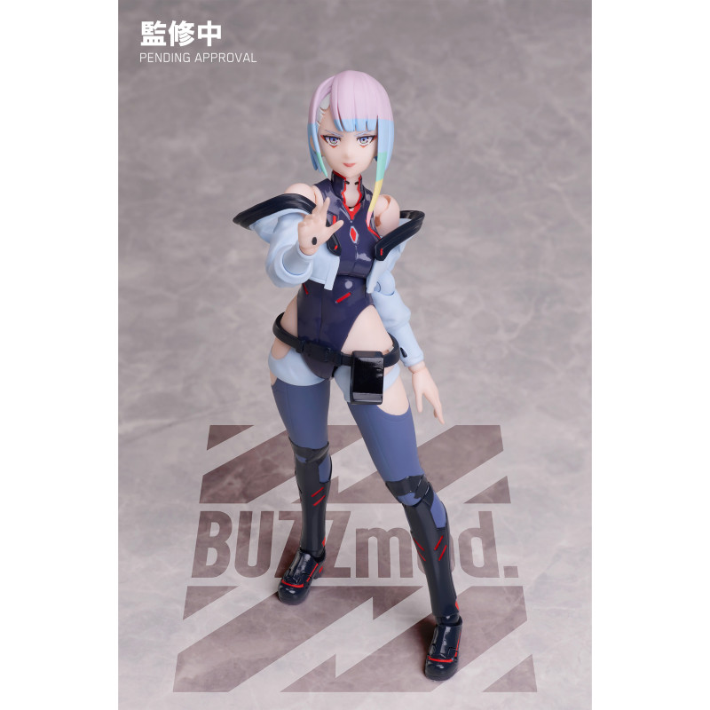 BUZZmod. Lucy Cyberpunk: Edgerunners Action Figure Limited Edition + Display Stand Set