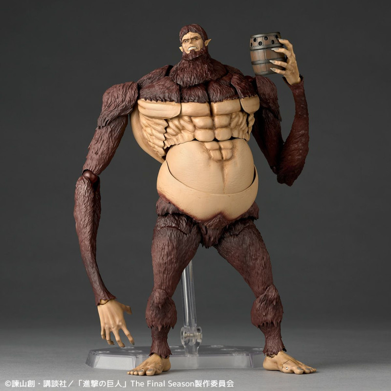 Revoltech Amazing Yamaguchi Beast Titan Shingeki No Kyojin Action Figure Limited Bonus Set