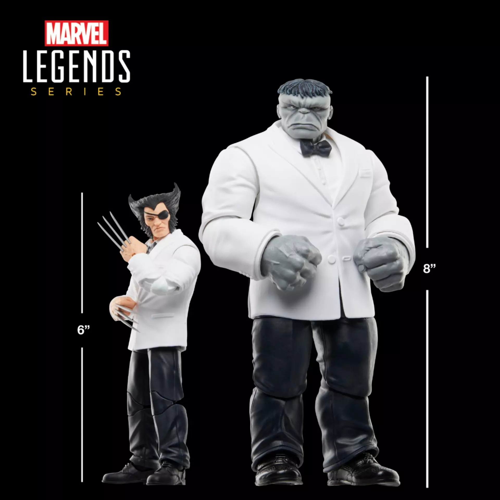 Wolverine 50th Anniversary Marvel Legends Wolverine (Patch) and Joe Fixit Action Figure Two-Pack