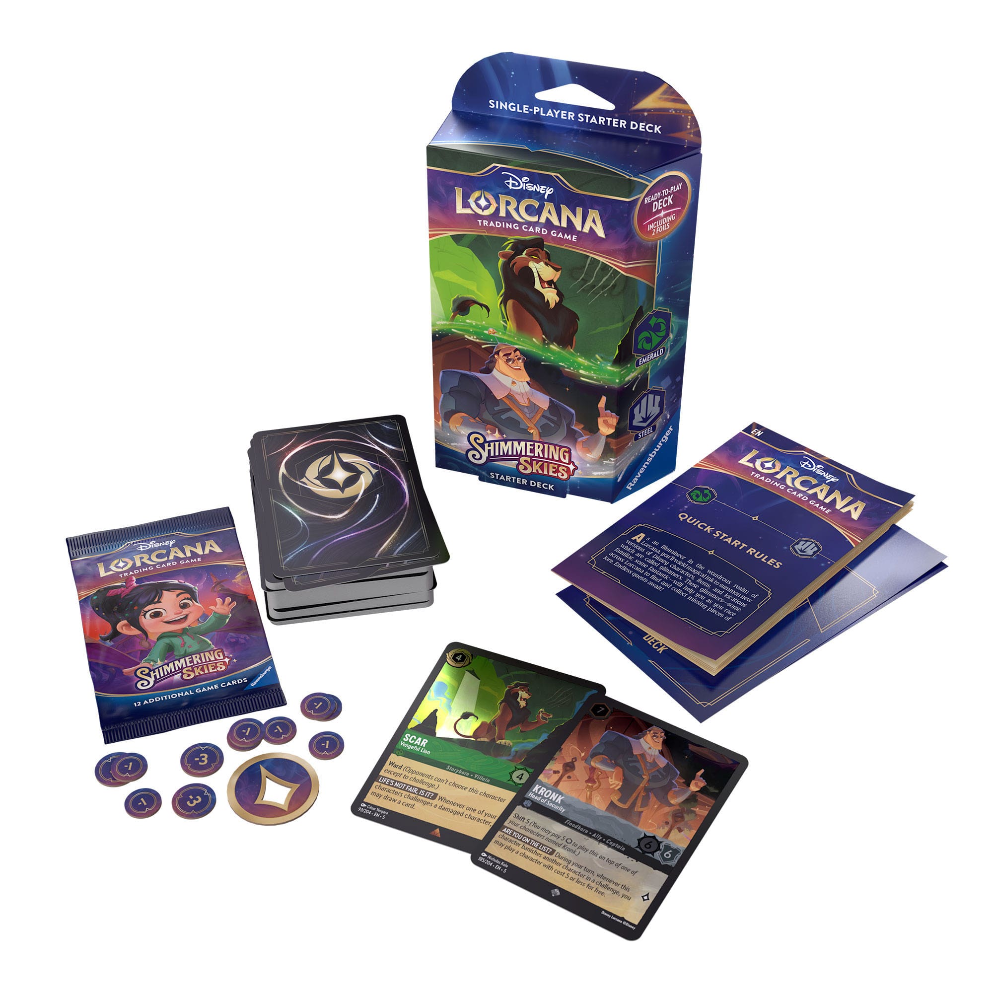 Disney Lorcana TCG Shimmering Skies Starter Deck (English Edition)