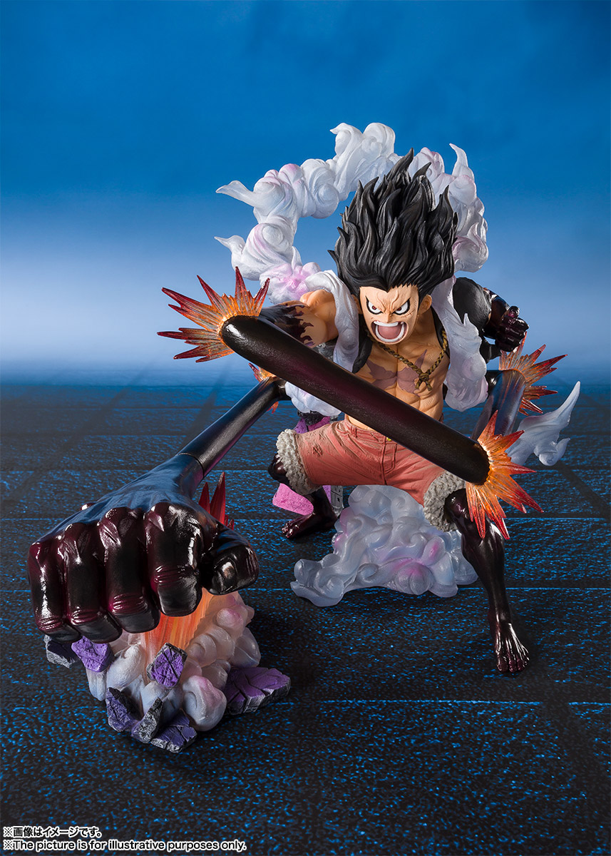 One Piece Figuarts ZERO Extra Battle PVC Statue Monkey D. Luffy Gear 4 Snake Man King Cobra 21 cm