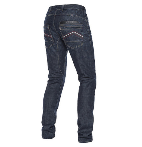 DAINESE BONNEVILLE REGULAR DARK DENIM DIDESNIŲ DYDŽIŲ VYRIŠKI MOTO DŽINSAI