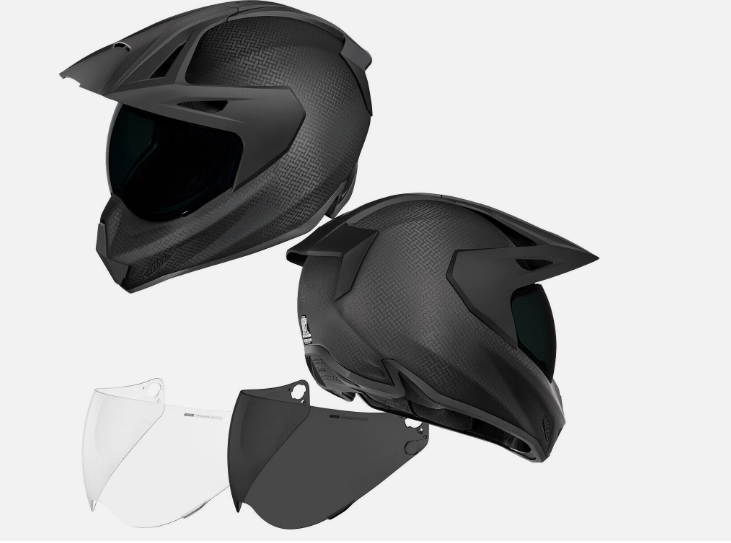 ICON VARIANT PRO GHOST CARBON MOTO KROSINIS ENDURO ŠALMAS
