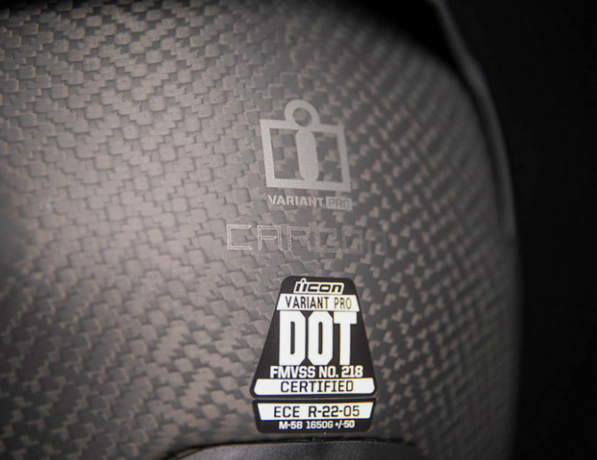 ICON VARIANT PRO GHOST CARBON MOTO KROSINIS ENDURO ŠALMAS