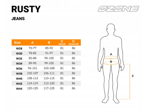 OZONE RUSTY VYRIŠKI MOTO DŽINSAI