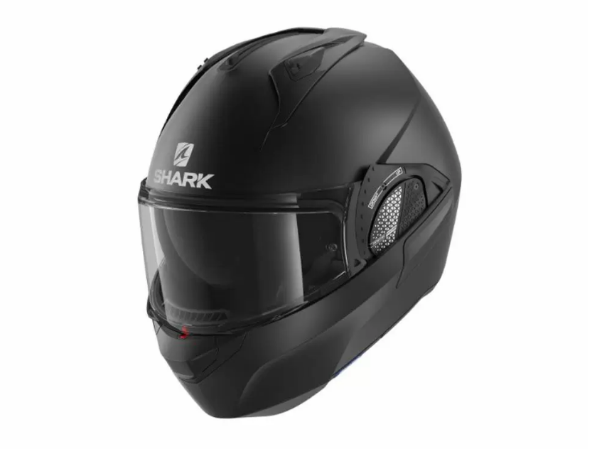 SHARK EVO ES BLANK MODULINIS PERVERČIAMAS MOTO ŠALMAS