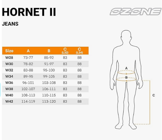OZONE HORNET II MOTO DŽINSAI 