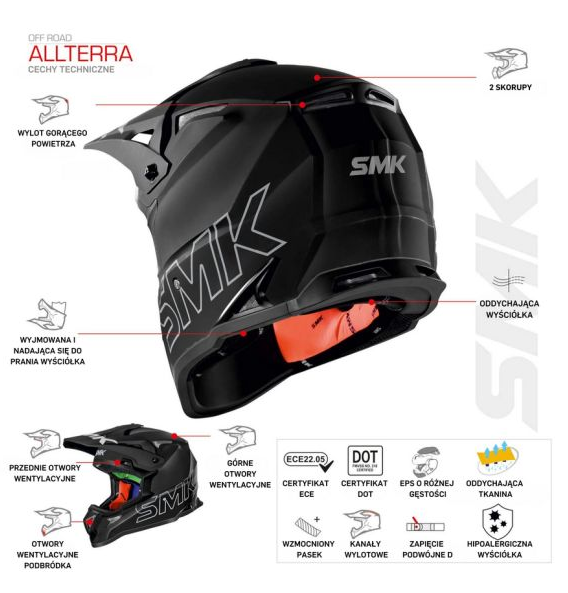 SMK ALLTERRA GL457 KROSINIS MOTO ŠALMAS