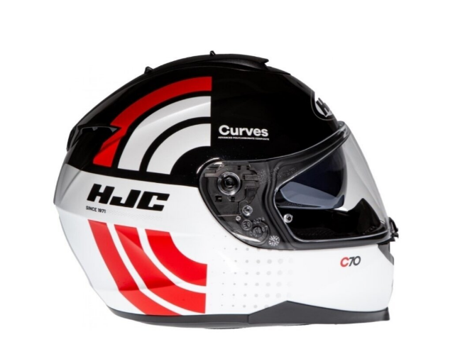 HJC C70 UŽDARO TIPO MOTO ŠALMAS