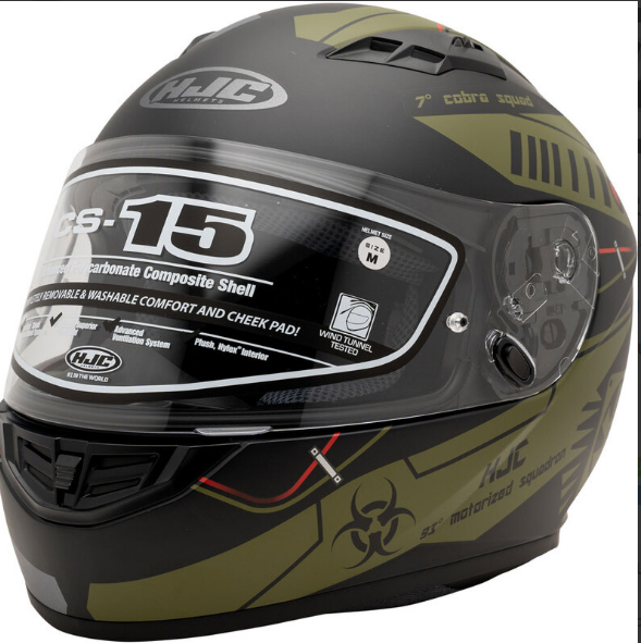 HJC CS-15 TAREX UŽDARO TIPO MOTO ŠALMAS