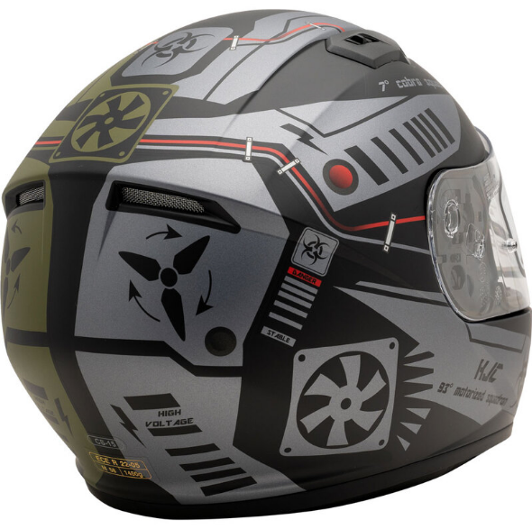 HJC CS-15 TAREX UŽDARO TIPO MOTO ŠALMAS