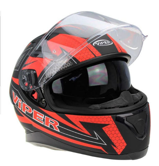 VIPER RSV95 UŽDARO TIPO MOTO ŠALMAS