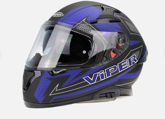 VIPER RSV95 UŽDARO TIPO MOTO ŠALMAS