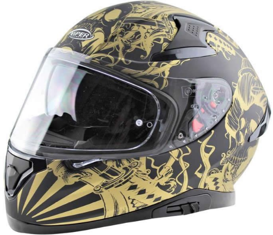 VIPER RSV95 UŽDARO TIPO MOTO ŠALMAS