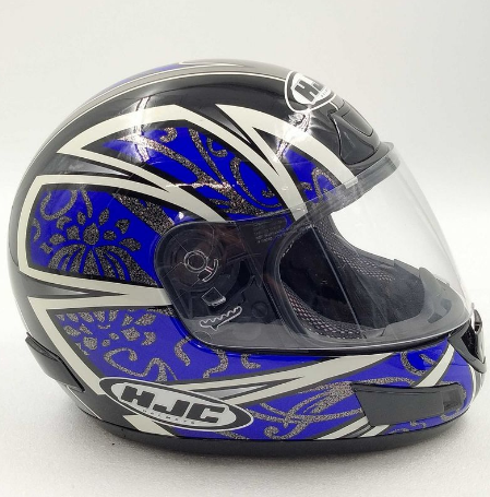 HJC CS-12N LOTUS MC2 UŽDARAS MOTO ŠALMAS
