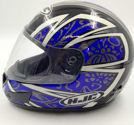 HJC CS-12N LOTUS MC2 UŽDARAS MOTO ŠALMAS