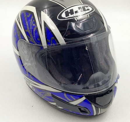 HJC CS-12N LOTUS MC2 UŽDARAS MOTO ŠALMAS