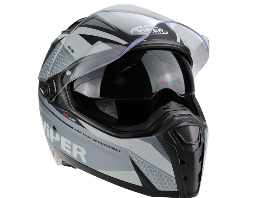 VIPER VERTEX 260-RSV 155 UŽDARAS MOTO ŠALMAS